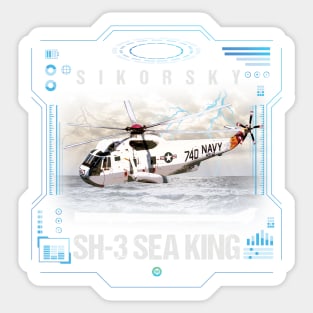 SH3 Sea King Helicopter Crew Gift Sticker